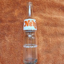 Vintage Nehi Clear Glass 10 oz Money Back Bottle with Painted Label - £7.46 GBP