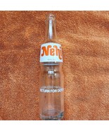Vintage Nehi Clear Glass 10 oz Money Back Bottle with Painted Label - £7.43 GBP
