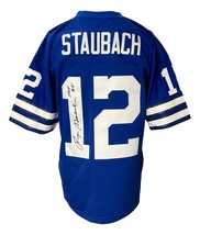 Roger Staubach Firmado Cowboys Mitchell &amp; Ness NFL Legado Camiseta Hof 85Bas ITP - £387.67 GBP