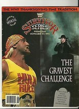 wwf 1991 Survivor Series Offical Program PPV WWE - $82.07