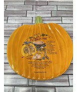 Vintage 1982 CeramiCorner Pumpkin Pie Recipe Tray Display Home Decor - $627.03 MXN