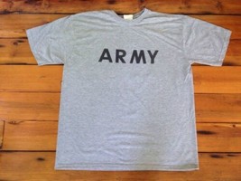US Military ARMY Physical Training PT Quick Dry Travel Gray XL T-Shirt 5... - £23.59 GBP