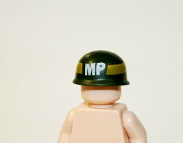  Mp Military Police Us Gi Steel Pot Helmet Minifigure Toys - $4.33