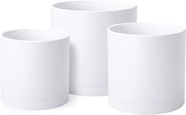 6 Inch 6.5 Inch 8 Inch, Set Of 3 Plastic Planter Pots For Plants With, 1 - $30.99