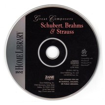 Zane: Great Composers: Schubert, Brahms &amp; Strauss (Win/Mac) - NEW CD in SLEEVE - $3.98