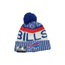 New Era Buffalo Bills NFL Cuffed Sport Knit Pom Skull Cap Blue / White OSFM - £30.85 GBP