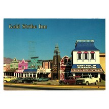Vintage Postcard Old Cars Gold Strike Inn Hotel Casino Boulder City Nevada - £7.47 GBP