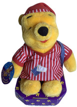 VTG Winnie the Pooh Plush Stuffed Sleepover Backpack Pajama Fun Mattel Disney - £16.85 GBP