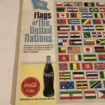 1970s Vintage Coca-Cola Notebook Tablet Flags Of The United Nations Ephe... - $9.89