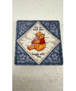 Winnie the Pooh Hundred Acre Wisdom Small Square Plates Disney Bradford ... - £7.04 GBP