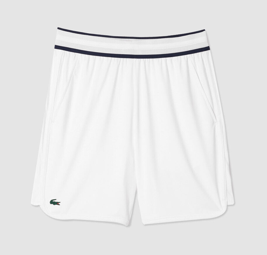 Lacoste Daniil Medvedev Shorts Men's Sports Pants White NWT GH740354G001 - £85.53 GBP