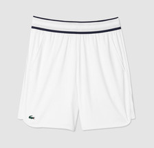 Lacoste Daniil Medvedev Shorts Men&#39;s Sports Pants White NWT GH740354G001 - £86.06 GBP