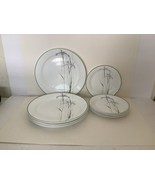 CORELLE Shadow Iris Set Of 7 Dinner Plates And 7 Appetizer - Dessert Plates - £87.90 GBP