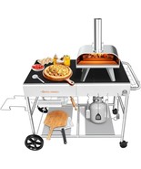 Pizza Oven Table, Movable Pizza Oven Stand, Pizza Oven Cart, Outdoor Gri... - $406.08 CAD