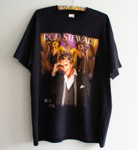 Rod Stewart Original European Tour T-shirt, Black Rod Stewart T-shirt, Band T-sh - £43.96 GBP