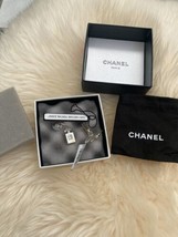 NIB 100% AUTH Chanel 12A Gold Tone No. 5 Perfume Bottle Earrings $625 A61349 - £473.14 GBP