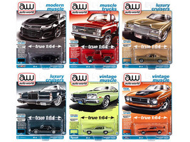 Auto World Premium 2022 Set A of 6 Pcs Release 1 1/64 Diecast Cars Auto World - £53.50 GBP