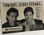 Dateline Tv Show Print Ad Vintage Jerry Seinfeld Katie Couric TPA2 - £4.66 GBP