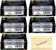 Starborn STXC07225 Deck Screws Deckfast No 7 S X 2-1/4&quot; L Star Trim Head... - $98.01