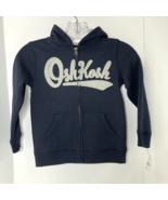 OshKosh B&#39;gosh Logo Hoodie Boys Navy Sweatshirt Long Sleeve Jacket Size ... - £9.90 GBP