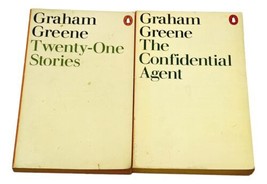 Penguin Orange Spine Graham Greene PB Lot 2 Twenty-One Confidential Agent 1970s - £18.88 GBP