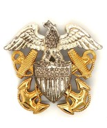 Vtg Signed 10k GF and Sterling Eagle Anchors Vanguard NY Military Navy P... - $2,342.40 MXN