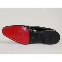 Men's GENIO Patent Leather Red Sole Shoes Formal 120196618 Black Stones image 8