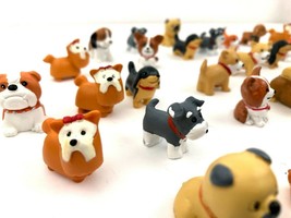 34 pc Tiny Dogs Miniature Figurines Crafts Various Breeds NEW Puppy Pet - £20.08 GBP