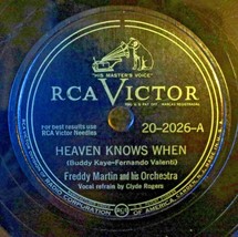 Freddy Martin - Heaven Knows When / Managua, Nicaragua - RCA Victor 20-2026 78 - £11.33 GBP