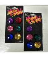 Vtg Lot 80’s Button Covers Bright Colored Jewels Westwater Enterprises T... - €17,00 EUR