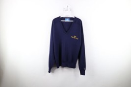 Vintage 80s Champion Mens XL Spell Out Notre Dame University Knit Sweater USA - £54.45 GBP