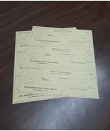 Lot 6 Unused 1950s Checks NELSON &amp; WOODARD Texaco Gas Oil Station COLEBR... - €8,30 EUR