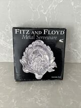 Artichoke Pewter Metal Plate serving dish FITZ and FLOYD vintage mid cen... - $17.33
