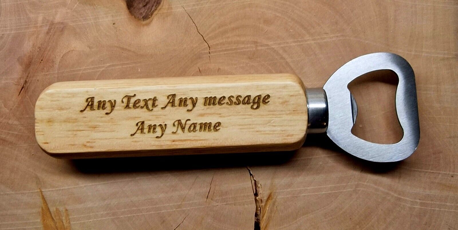 Prsonalised Bottle Opener Laser Engraved Name Text Gift Christmas Birthday - $6.12