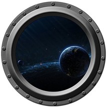 The Earth in a Sea of Star Porthole Wall Decal - 24&quot; tall x 24&quot; wide - $25.00