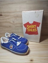 Vintage 80&#39;s Hallmark Shirt Tales Kids Sneakers Size 11 * VERY RARE NEW IN BOX * - £62.16 GBP