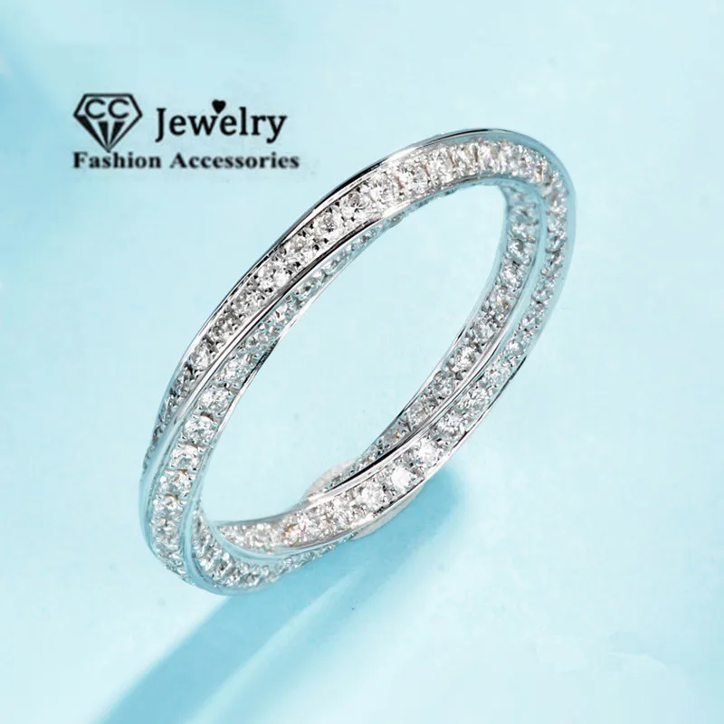 Sterling Ring For Women Bridal Accessories Simple Jewelry Engagement Proposal Wh - £18.00 GBP