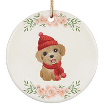 Cute Baby Poodle Dog Pet Ornament Christmas Gift Pine Tree Decor For Puppy Lover - £11.93 GBP