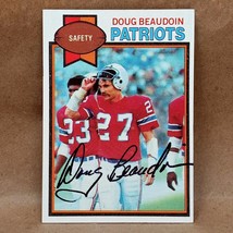 1979 Topps #401 Doug Beaudoin SIGNED New England Patriots Autograph Card - £3.95 GBP