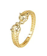 Mens Elegant Double Leopard Wedding Bracelet Bangle - $60.97 CAD