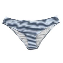 J Crew Textured Hipster Bikini Bottom Blue Stripe Plus Size XXL BF210 New - $15.58