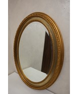 Victorian Ornate Oval Wall Mirror – Antique Gold Gilt Frame Decorative E... - €341,14 EUR