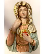 Immaculate Heart of Mary 13&quot; Hand Painted Wall Plaque, New from Colombia - £63.45 GBP