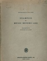 Examples of Music Before 1400 by Harold Gleason - £7.94 GBP