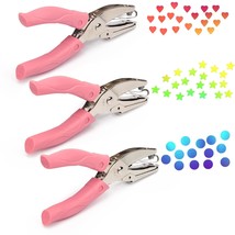 3 Pcs Handheld Hole Paper Punch Coolrunner Handheld Metal, Hole Paper Pu... - $722.91 MXN