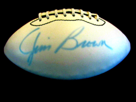 JIM BROWN # 32 CLEVELAND BROWNS HOF SIGNED AUTO VINTAGE WILSON FOOTBALL ... - £370.00 GBP