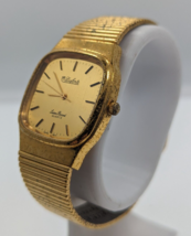 Lucien Piccard Dufonte Men&#39;s Dress Watch Quartz Gold Tone AS IS - £132.58 GBP