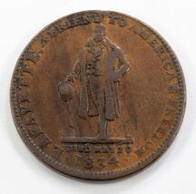 1835 Walsh's General Tienda, Lansingburgh N.y. Duro Times Token En MB Es... - $47.22