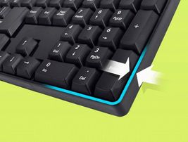 Cosy Highkey Korean English Keyboard USB Wired Membrane Cover Skin Protector image 3