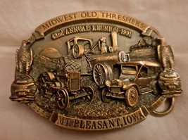 1991 Old Settlers and Threshers Reunion Aultman Tractor Midwest Belt Buc... - £18.67 GBP